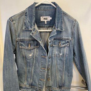 PAIGE Denim Distressed Jean Jacket